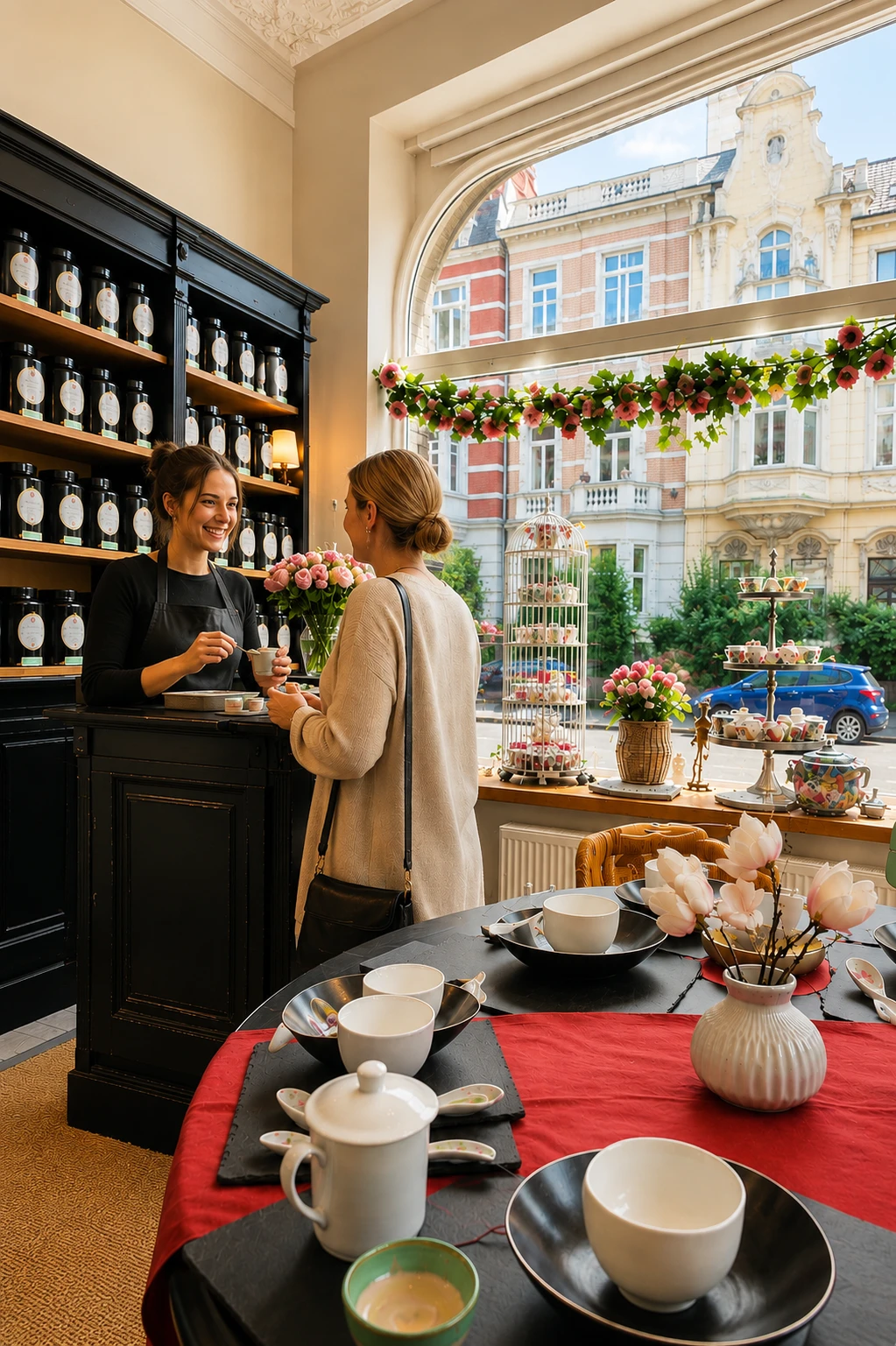 Persönliche Begegnung und Teeberatung im Lupercia Salon